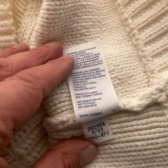 Vintage Tommy Hilfiger Full Zip Cardigan Sweater Womens size Medium - Picture 9 of 9